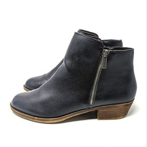 Kensie Black Leather Ghita Leather Booties SZ 10